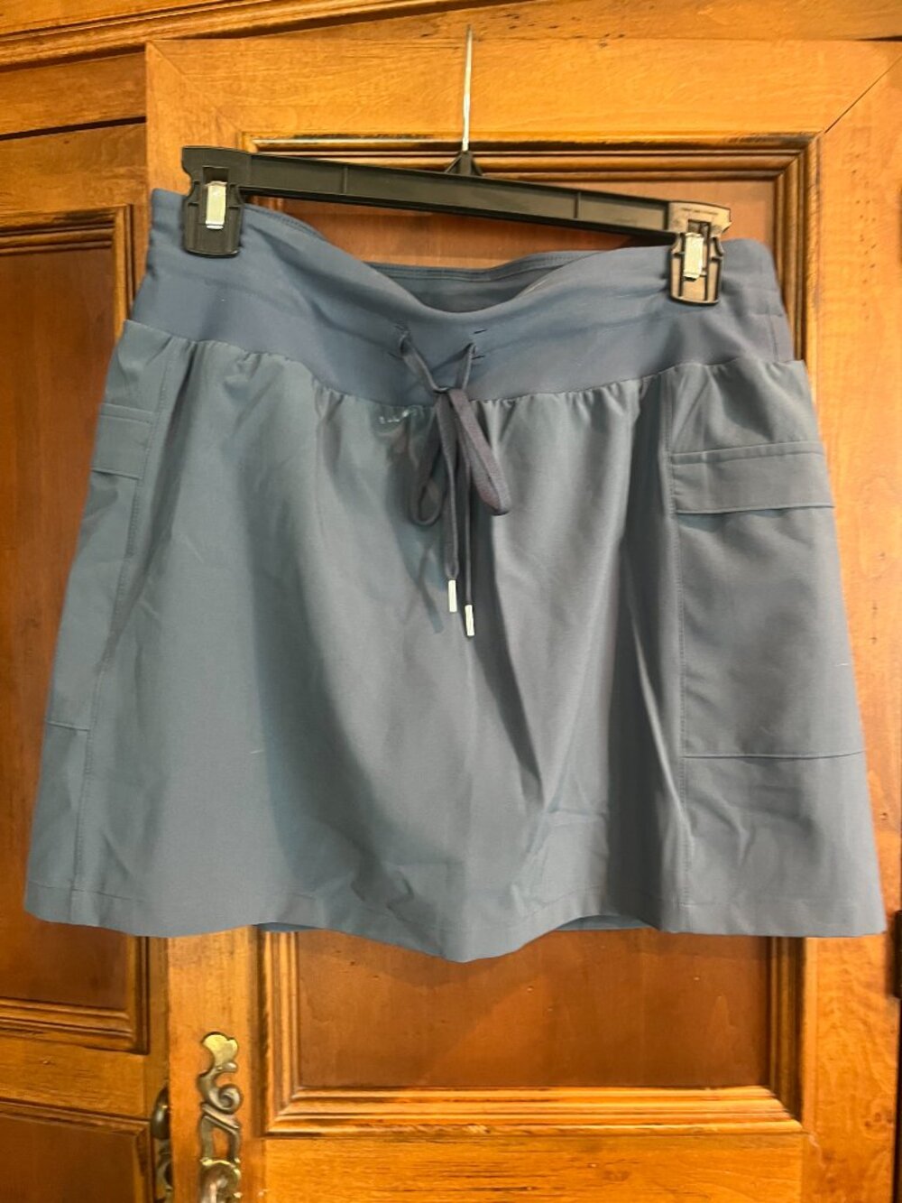 CALIA Athletic Skort Blue Drawstring Built-In Shorts S